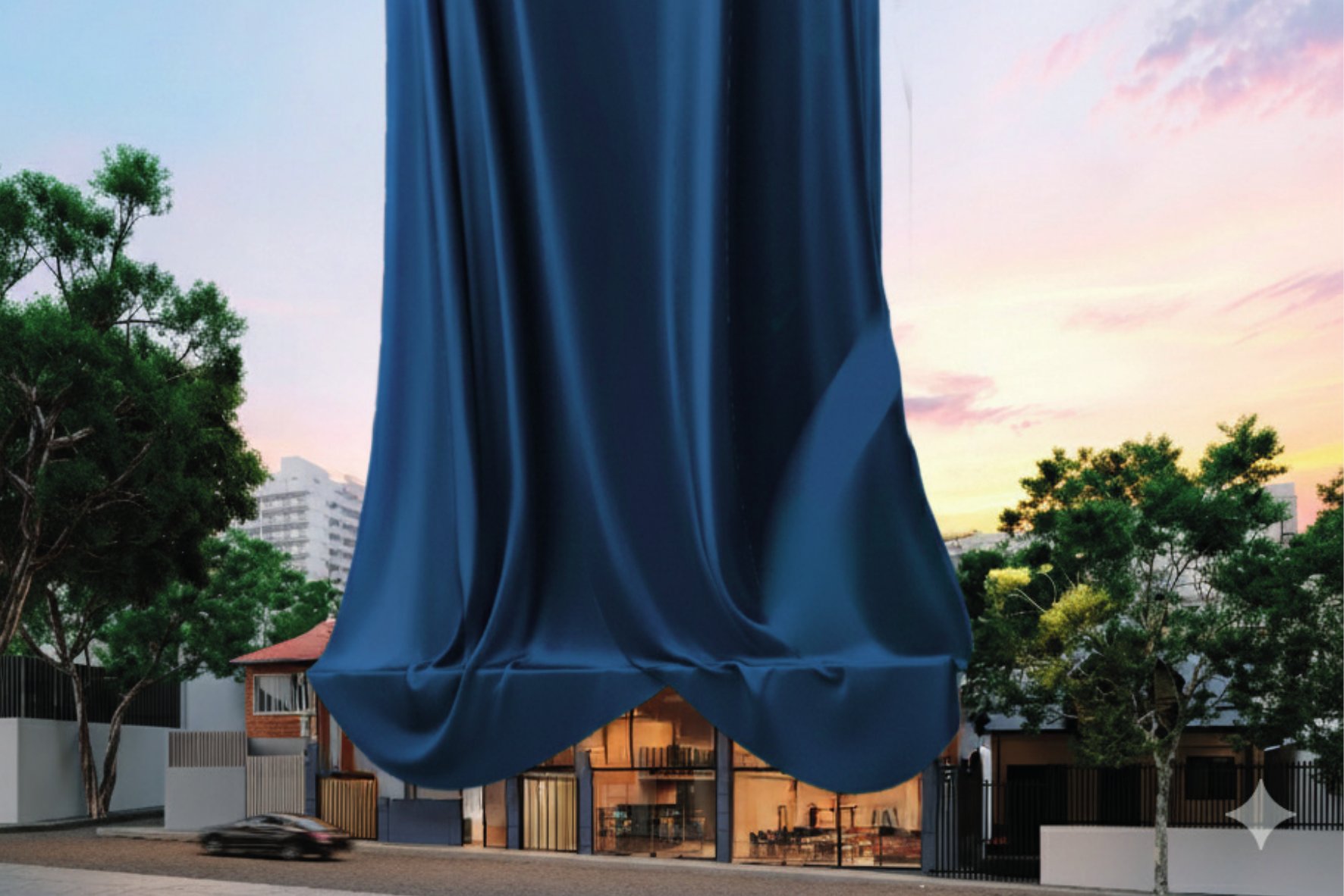 Fachada vista da Rua dos Otonis